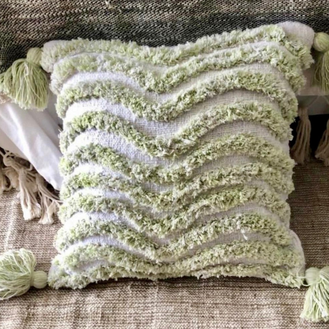 Kami Woven Cotton & Hand Tufted Cushion Suksma from Bali