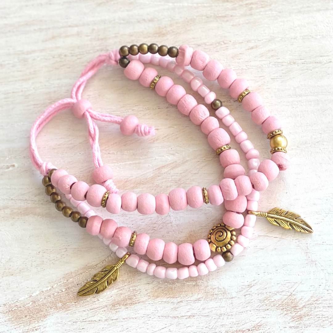 Pink Bead Bracelet