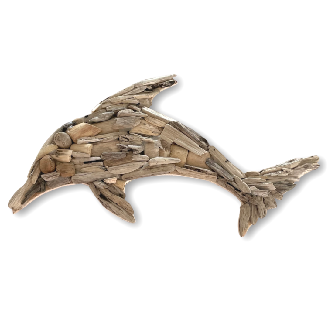 Driftwood Dolphin Wall Hanging 