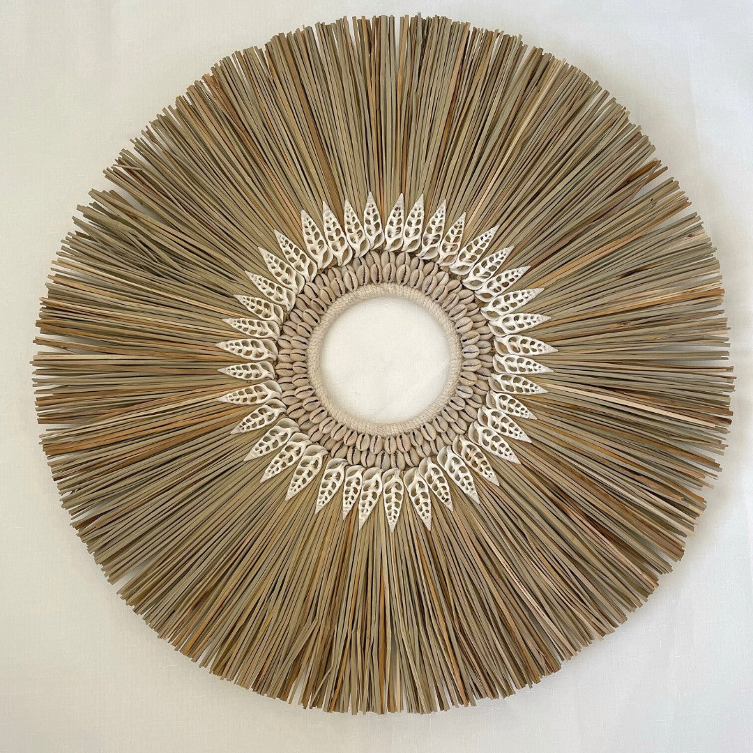 Reed Seagrass & Shell Wall Art|Handcrafted|Australia Wide Delivery – Suksma